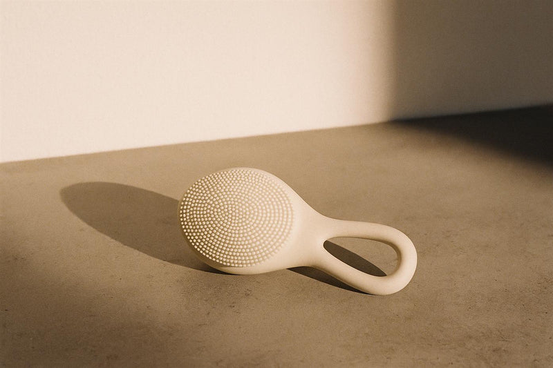Dual Silicone Face Cleansing Brush — Gentle Daily Exfoliator