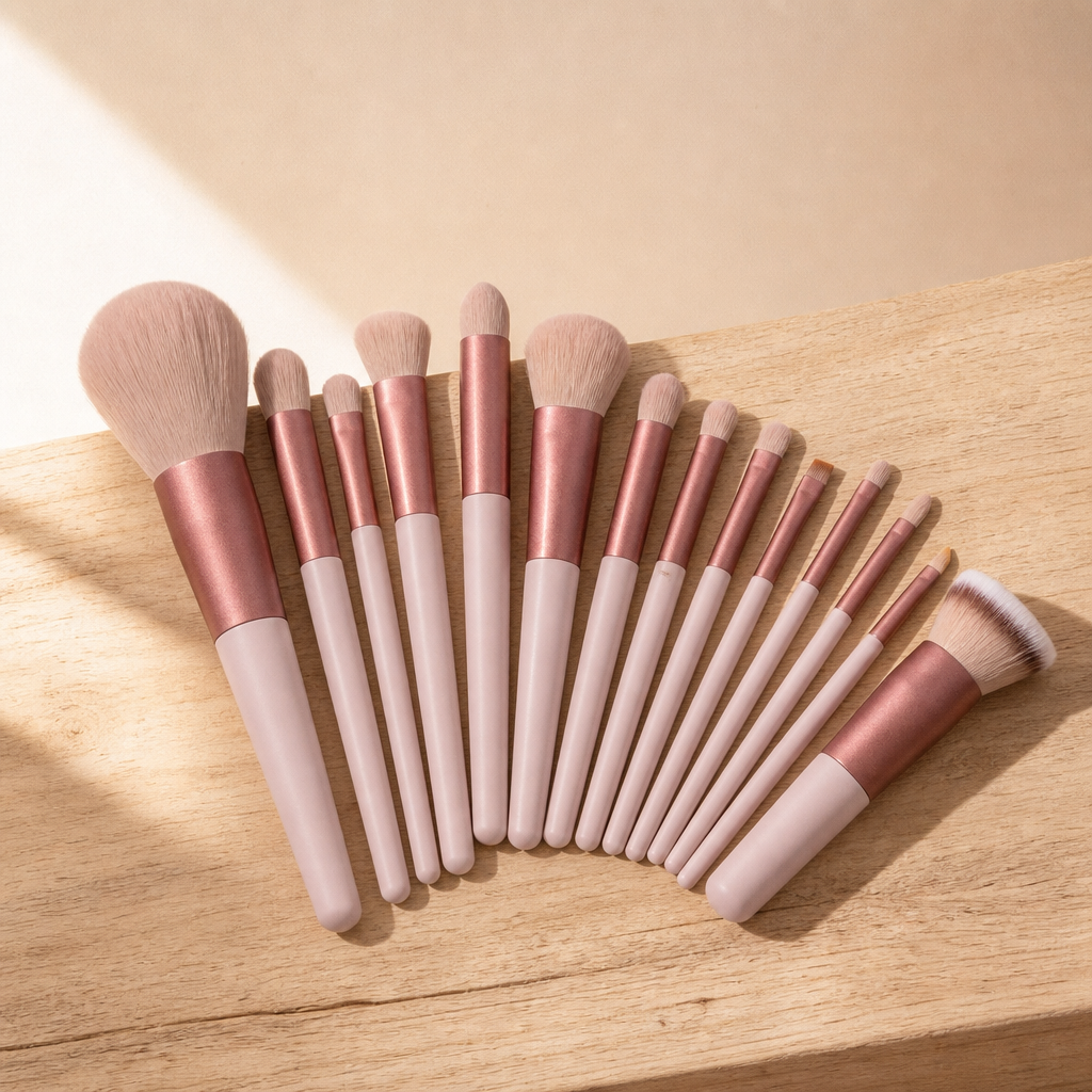 Pro-Finish Makeup Brush Set — Complete 15-Piece Kit — secondary view
